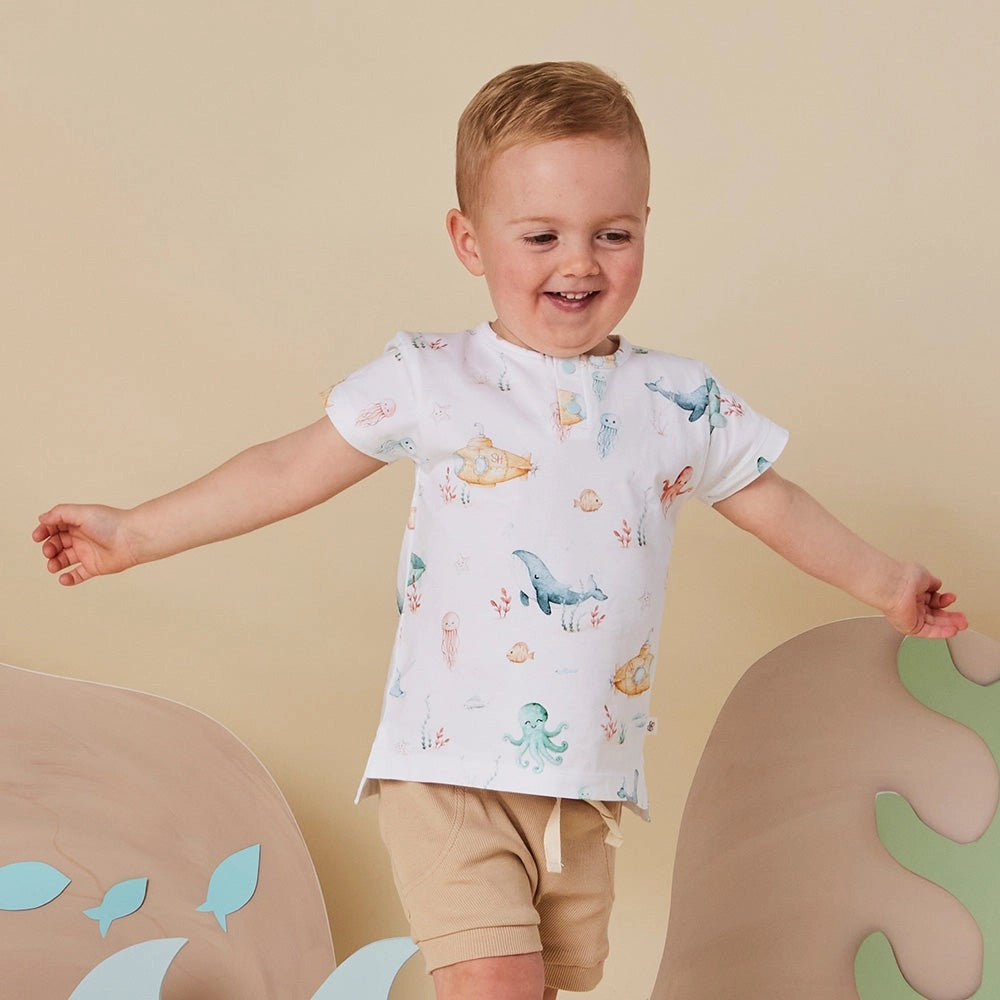 Little Subs Organic Short Sleeve Top