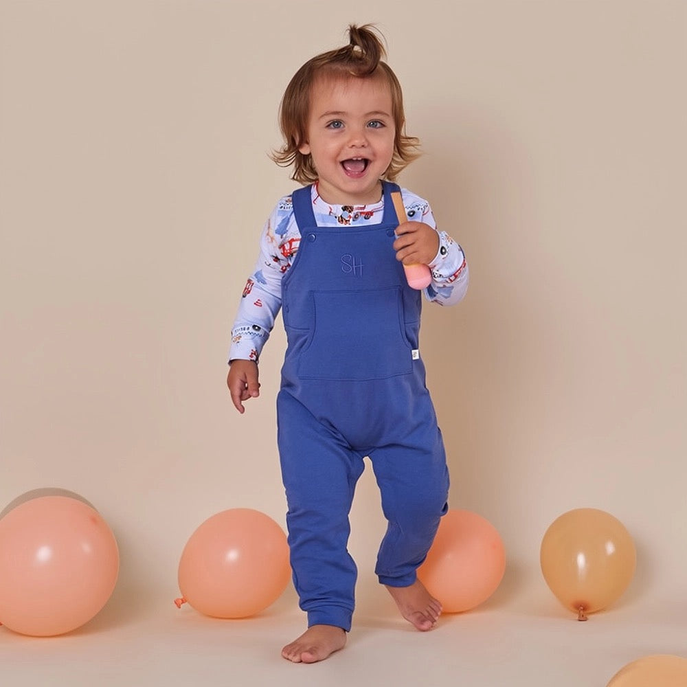 Navy Organic Joey Overalls