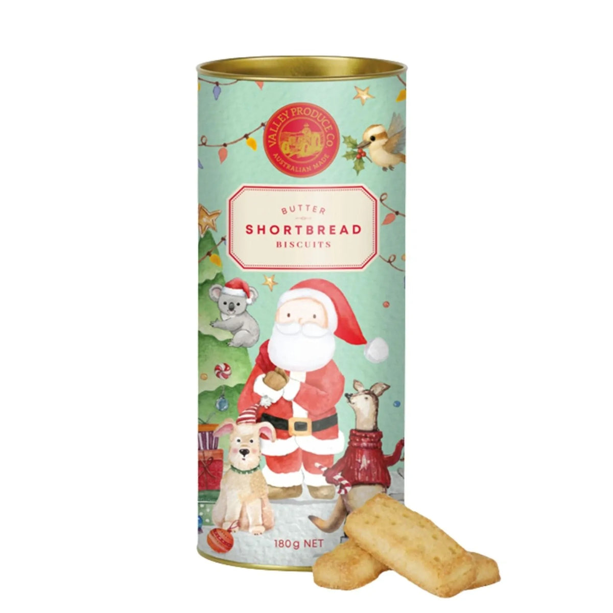 VPC Butter Shortbread Tube - Santa & Pets 180g