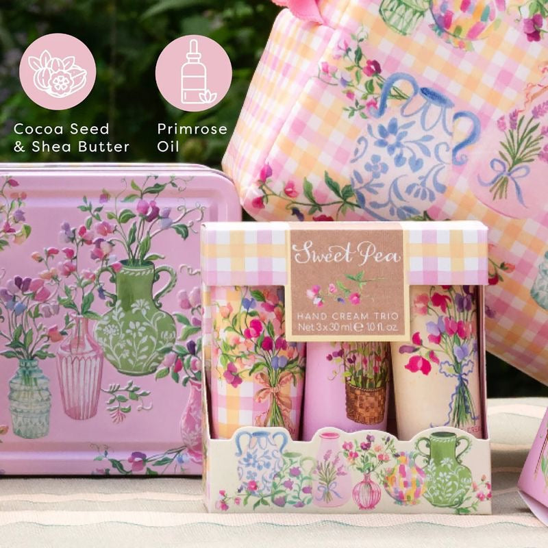 Heathcote & Ivory - Sweet Pea Hand Cream Trio