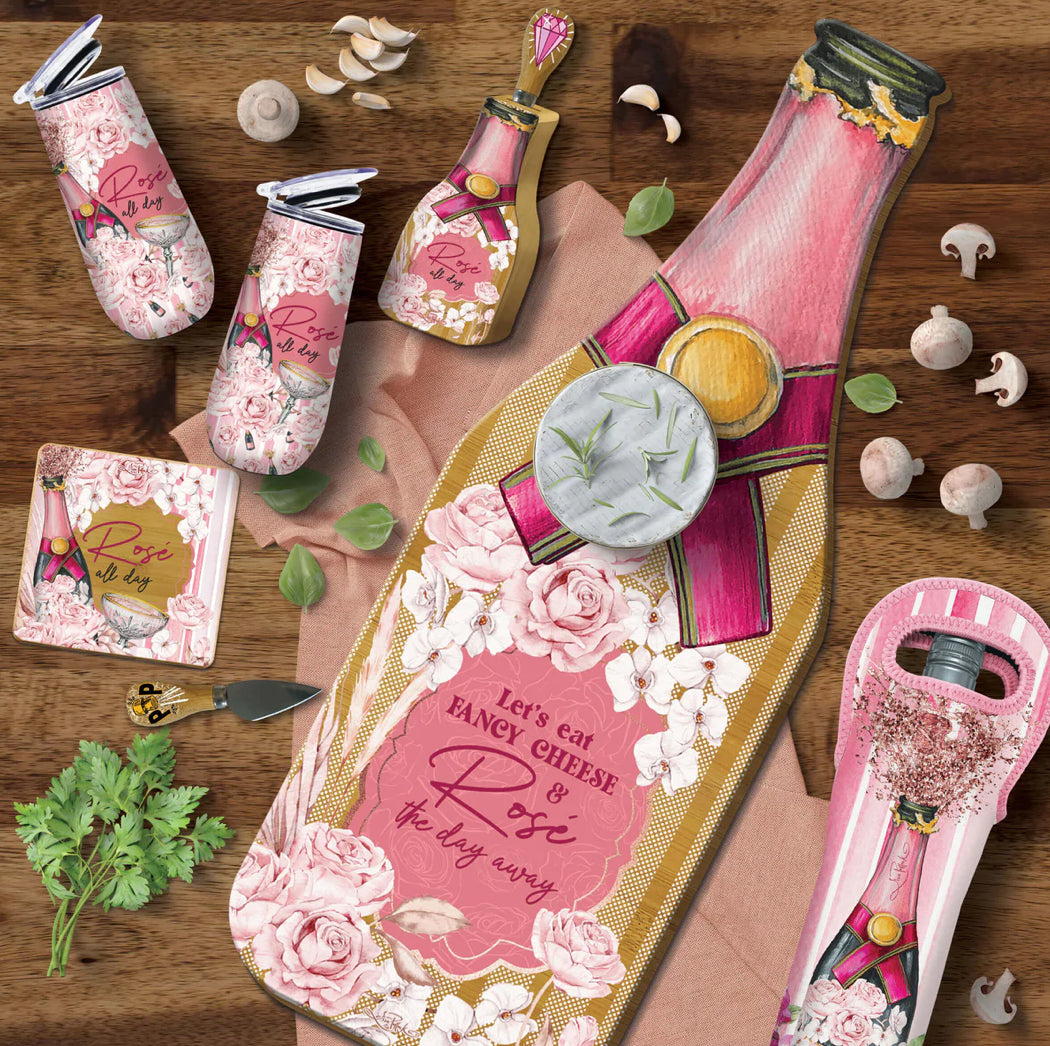 Bamboo Bottle Shaped Serving Board - Rose The Day Away