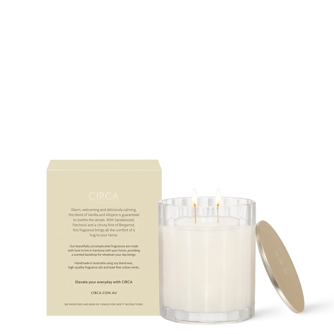 CIRCA Soy Candle 350g - Vanilla Bean & Allspice