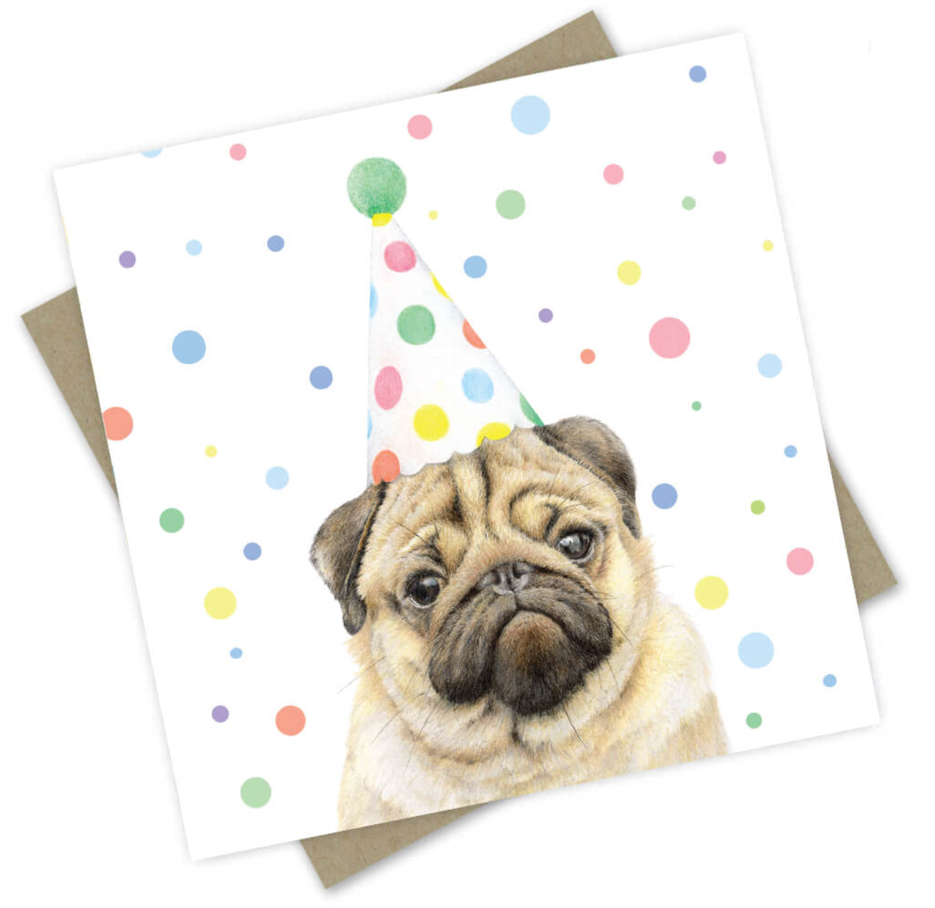 Card - Birthday Dogs & Cats: “Piper” the Pug