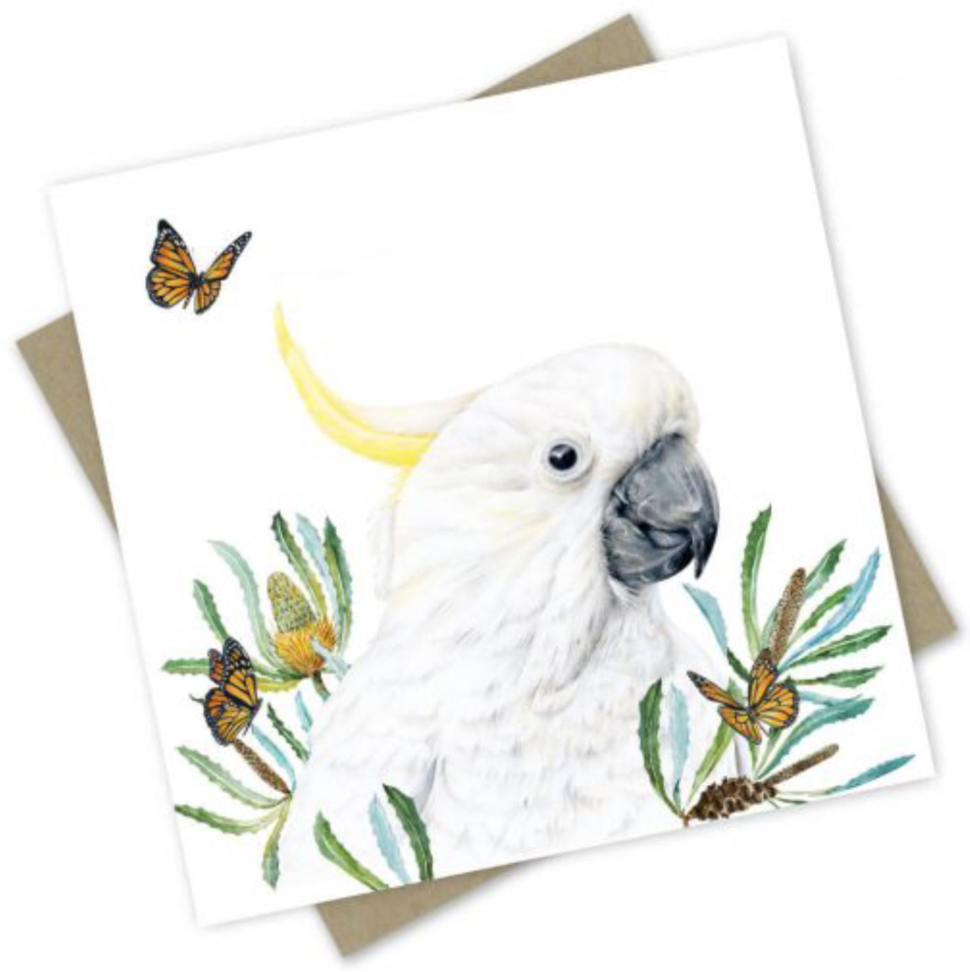 Card - Australian Collection: “Nullah” the White Cockatoo