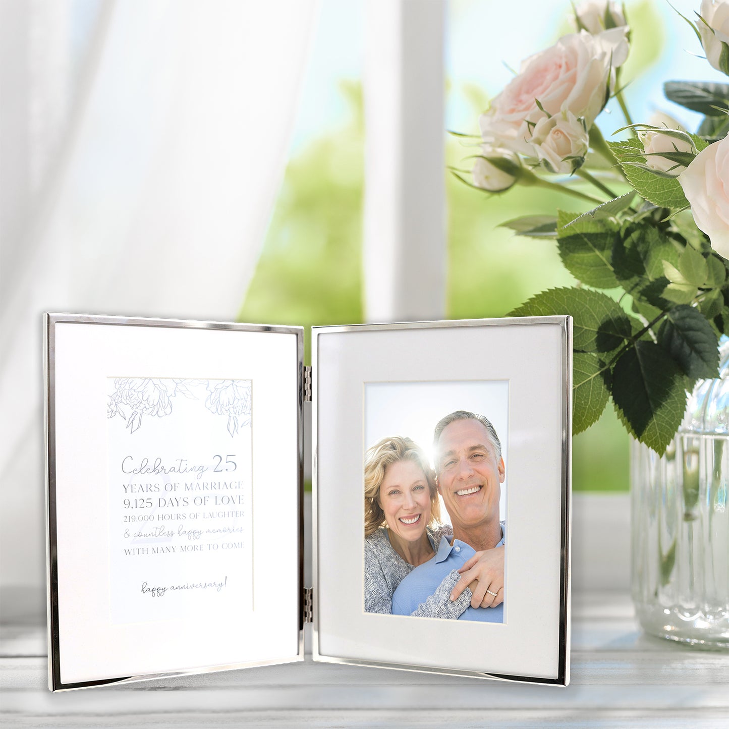 25th Anniversary Double Photo Frame