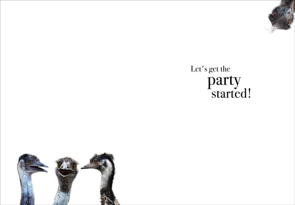 Animal Affirmations Card - Happy Birthday (Emu)