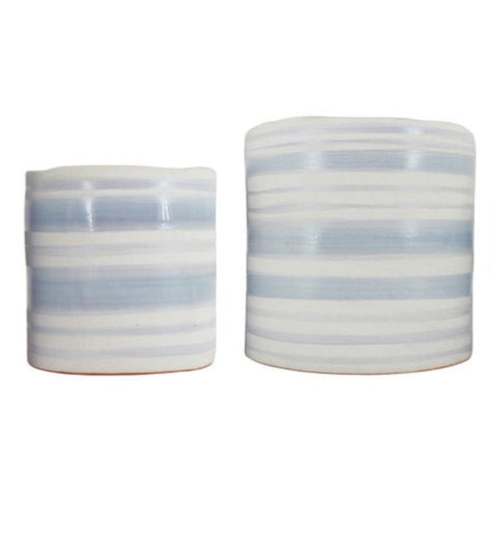 Aria Stripe Planter - Medium (13.5cm)