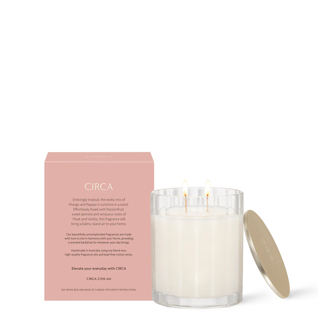 CIRCA Soy Candle 350g - Mango & Papaya