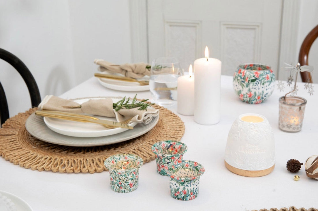 Christmas Votive Gift Pack Festive Florals