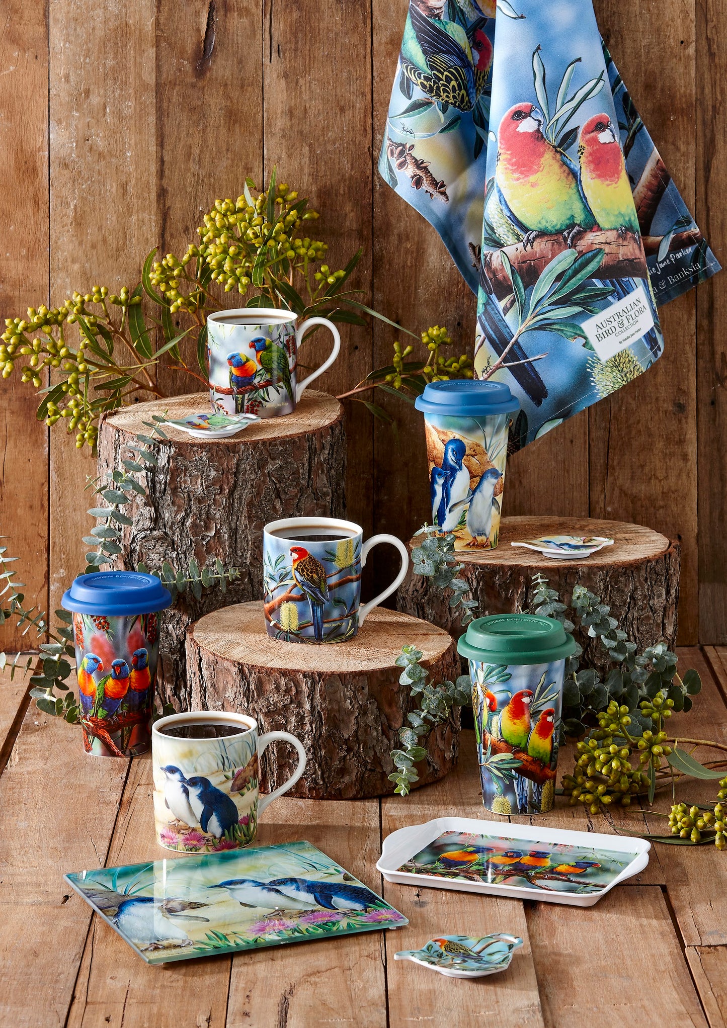 Aus Bird & Flora - Penguin & Ice Plant Double Walled Travel Mug