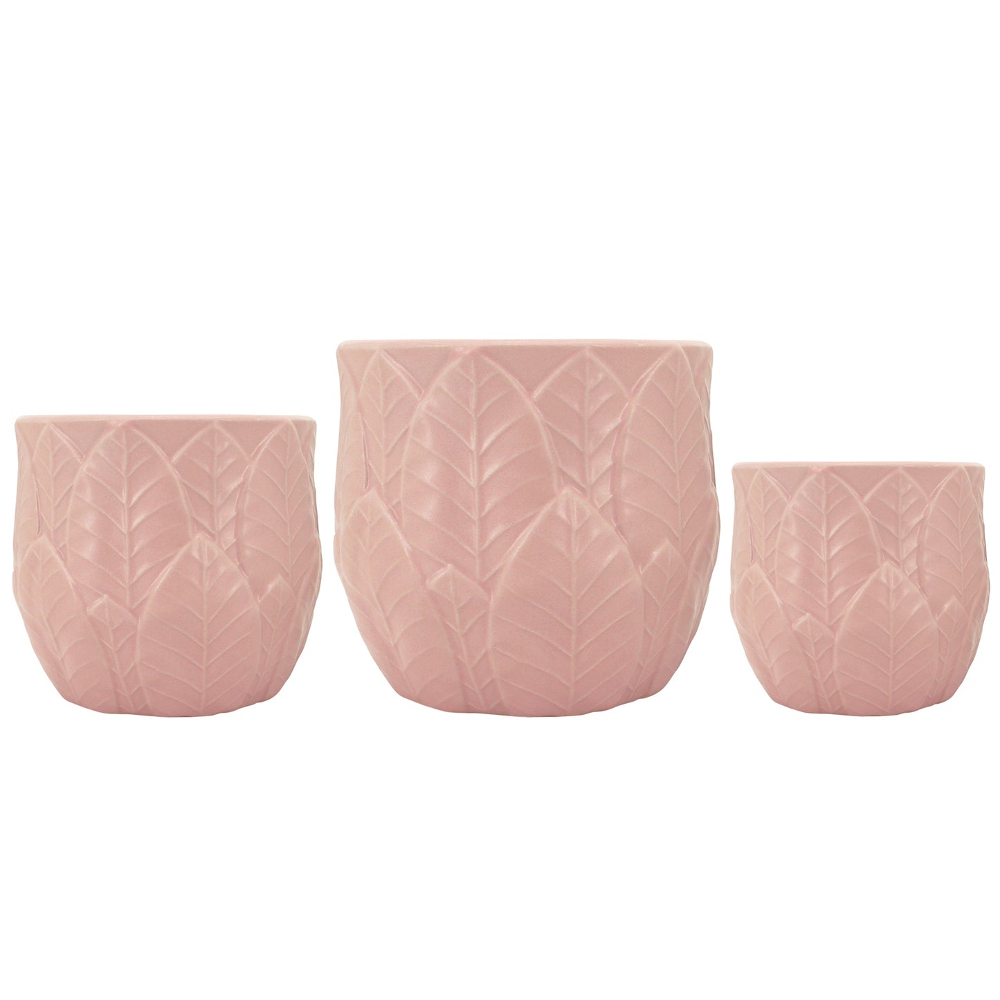Pink Falling Leaf Planter - Large (19cm)