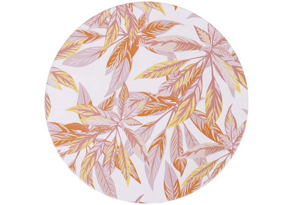 Zest Leaf White Ceramic Trivet