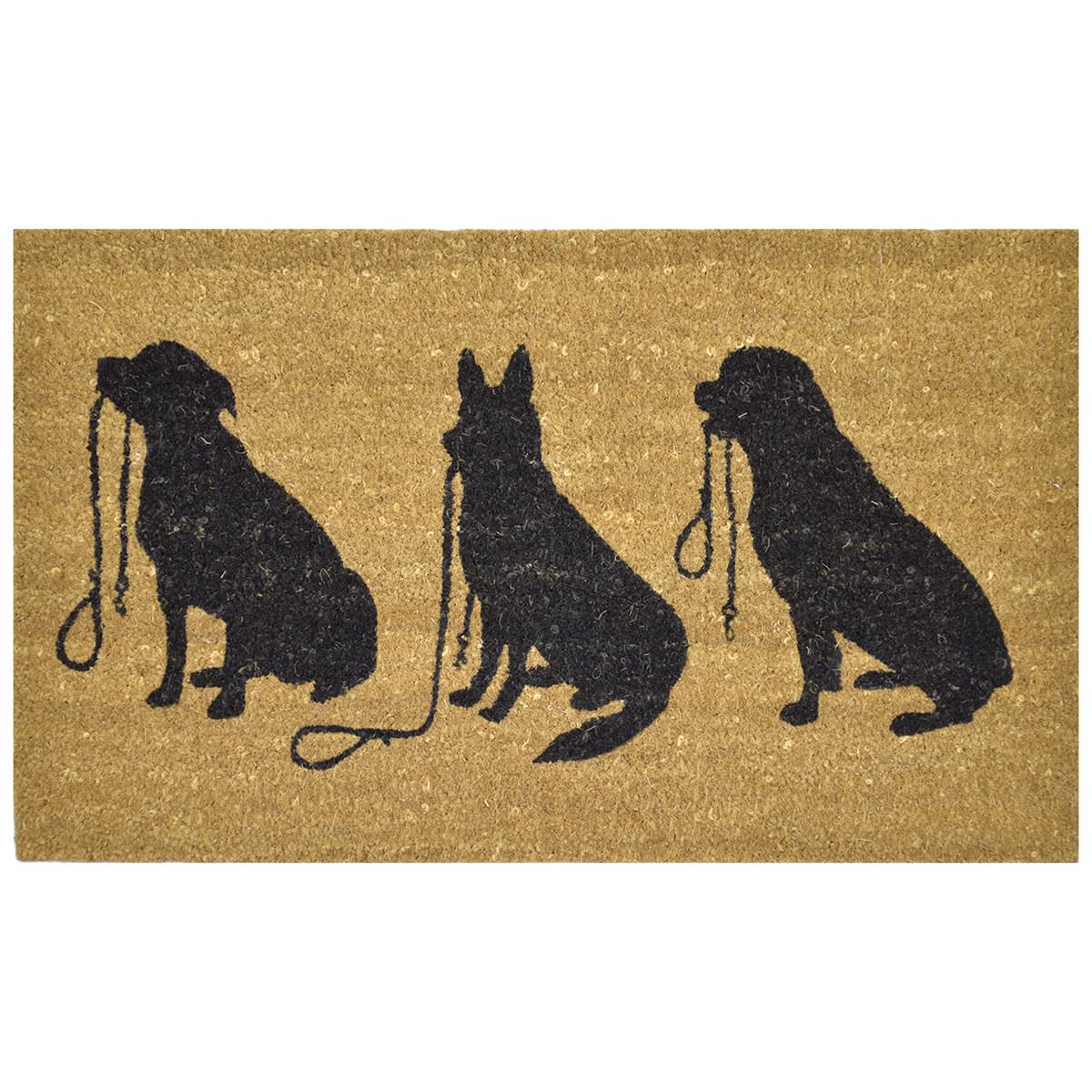 Three Dogs Doormat