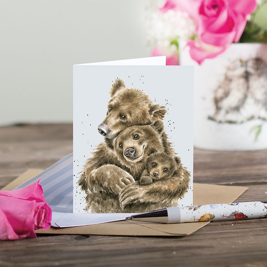 Wrendale Designs Mini Gift Card - Bear Hugs (Bears)
