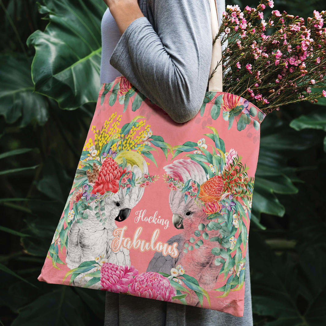 Reusable Shopping Bag - Flocking Fabulous