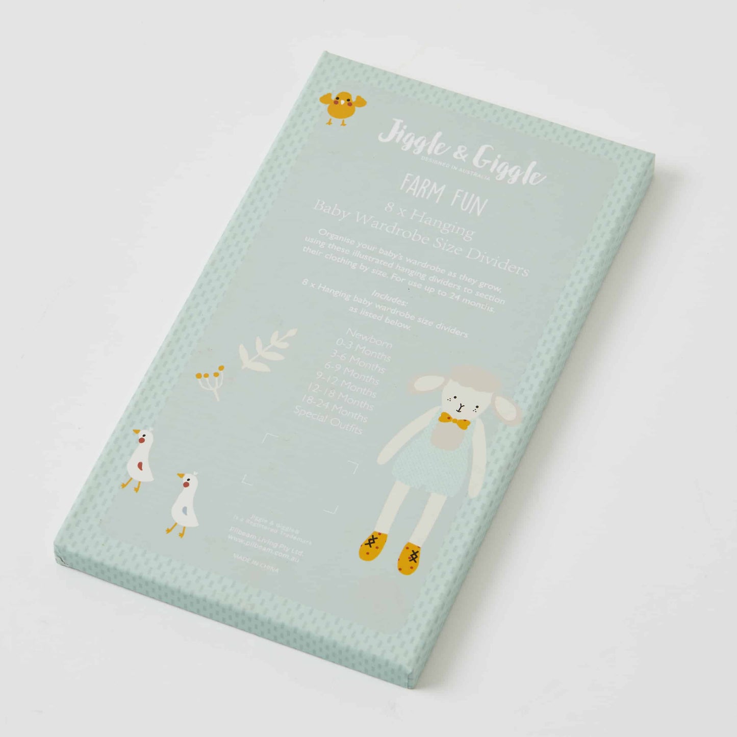 Farm Fun Baby Wardrobe Size Dividers