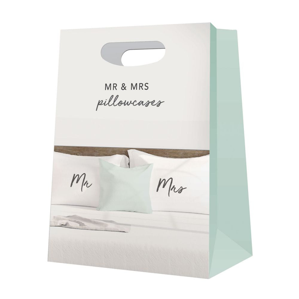 Wedding Pillow Case Set - Mr & Mrs