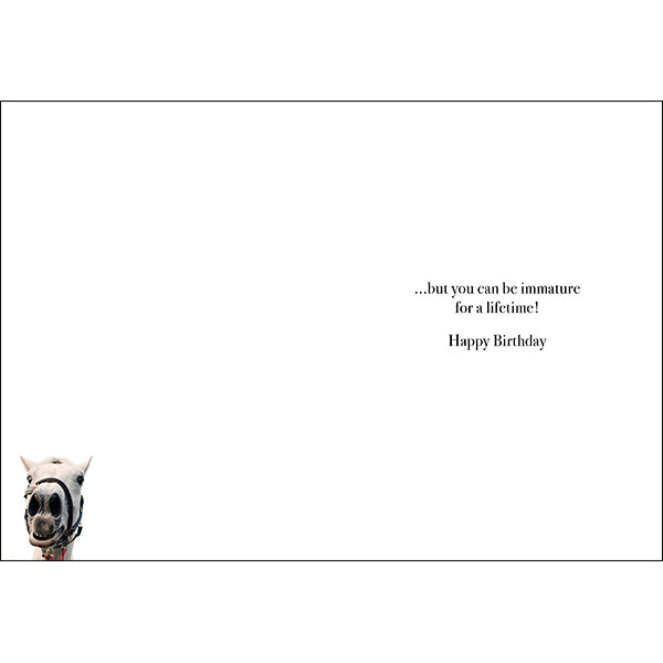 Animal Affirmations Card - Hay There! (Horse)