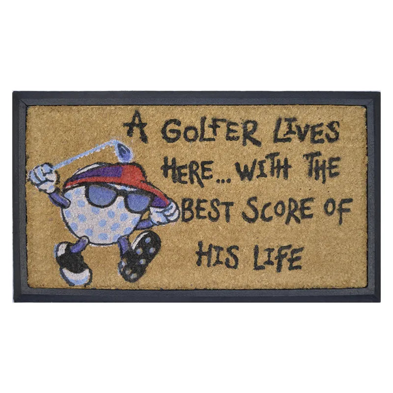 Golfer Best Score Doormat