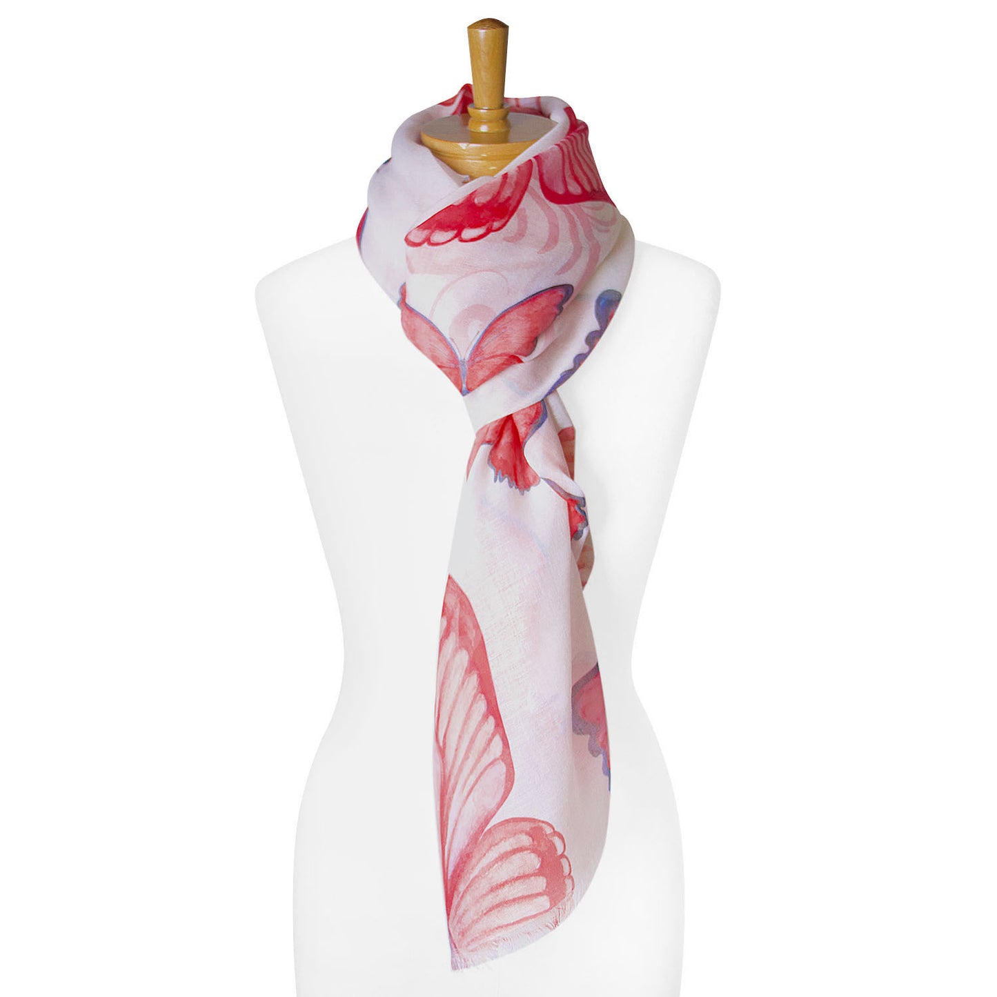 Red Butterflies Scarf