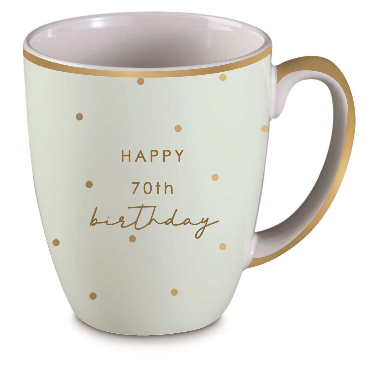 70th Birthday Mint Pastel Mug