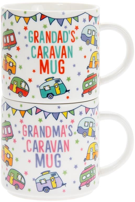 Grandma & Grandpa’s Caravan Mugs Set of 2