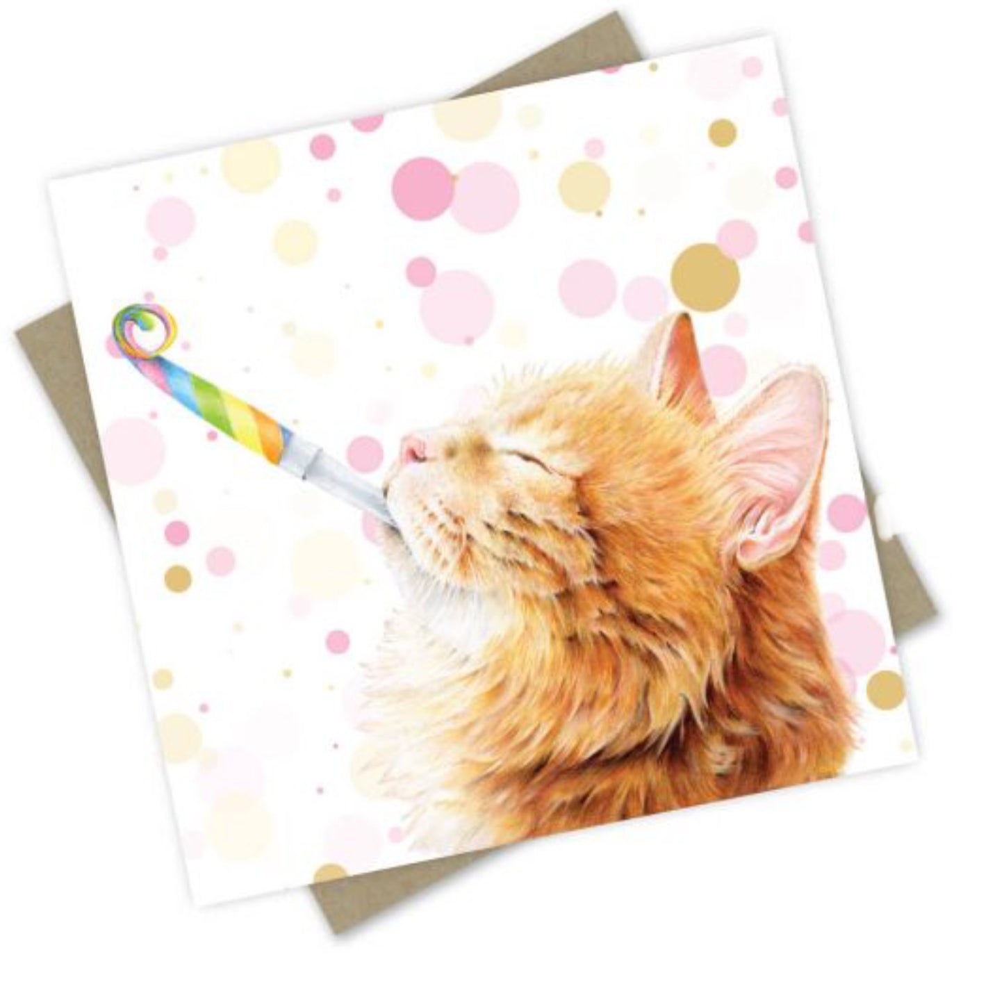 Card - Birthday Dogs & Cats: “Winnie” the Ginger Cat