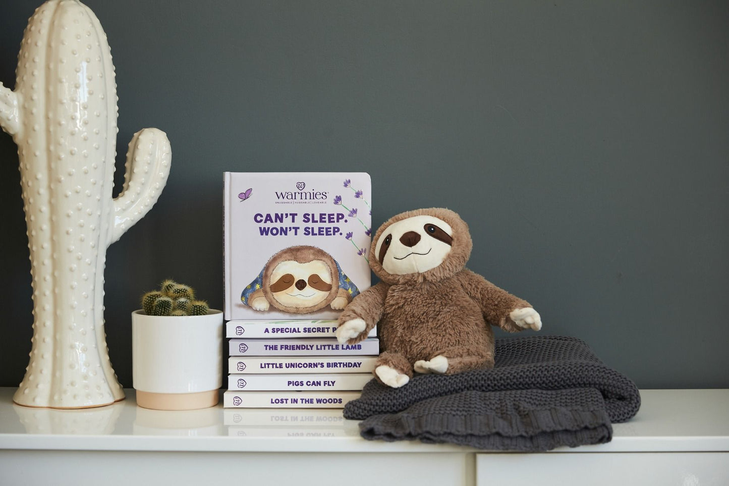 Warmies Book - Can’t Sleep, Won’t Sleep (Sloth)