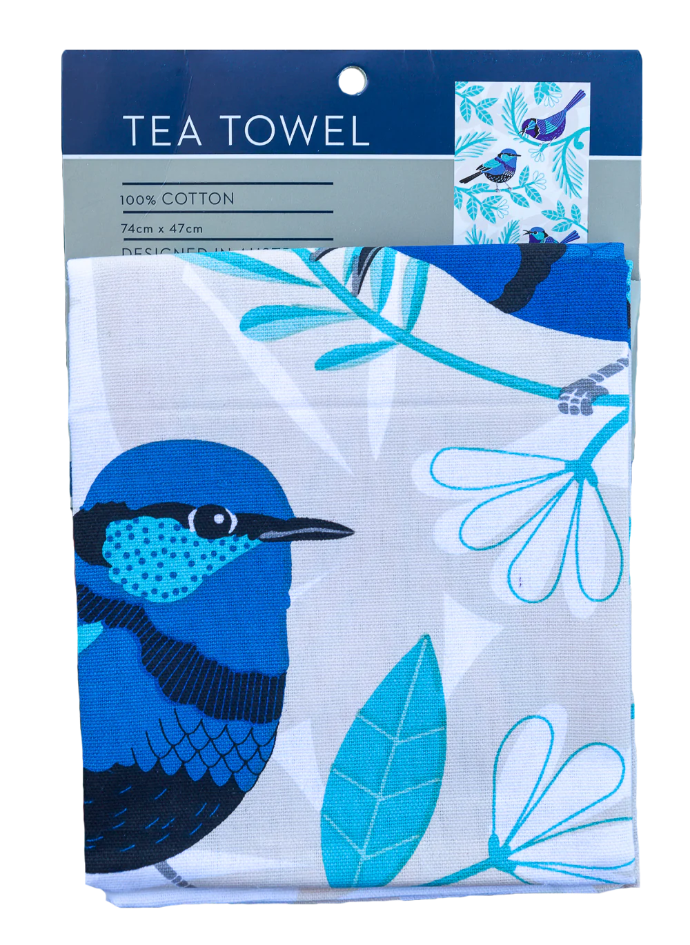 Tea Towel - Blue Wren