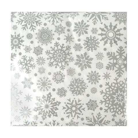 Silver Sparkle Napkin (20 Pack)