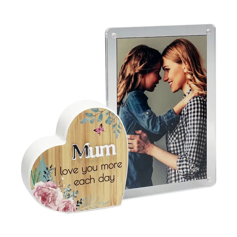 Bonding of Hearts 4 x 6” Photo Frame - Mum