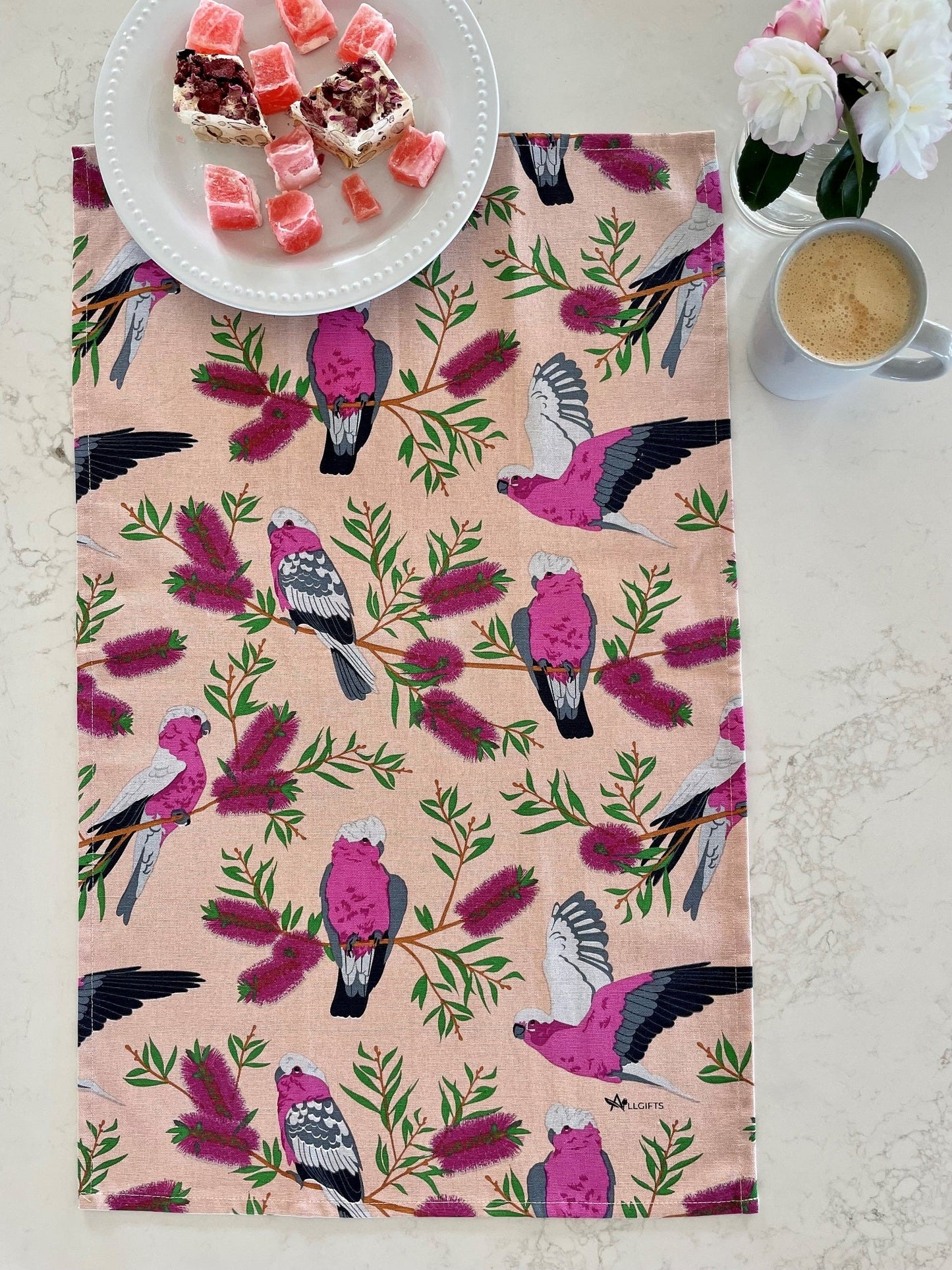 Tea Towel - Galah Orange