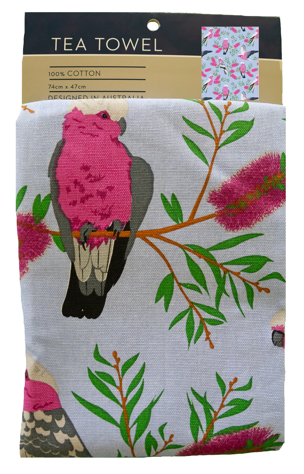 Tea Towel - Galah Blue