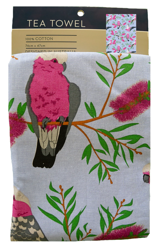 Tea Towel - Galah Blue