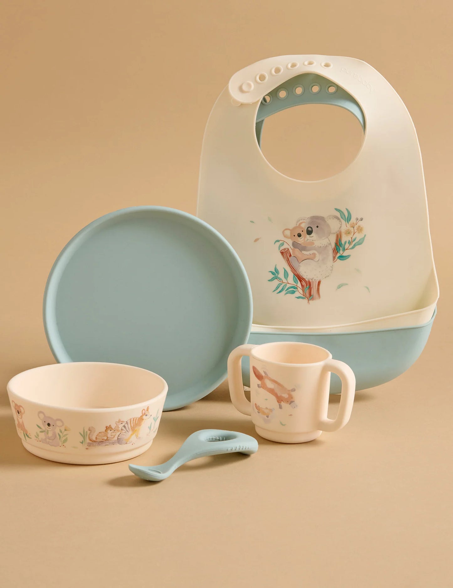 Koala Silicone Bib 2PK