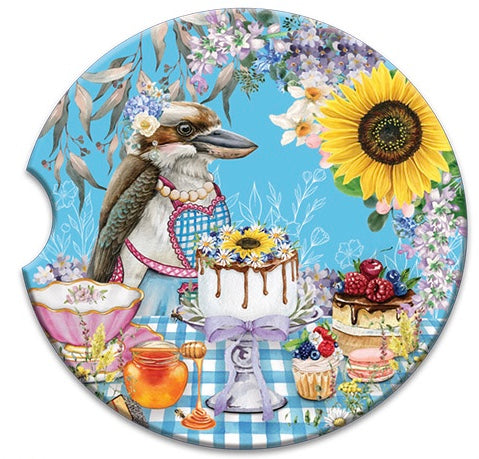Ceramic Absorbent Car Coaster - Kath Kook
