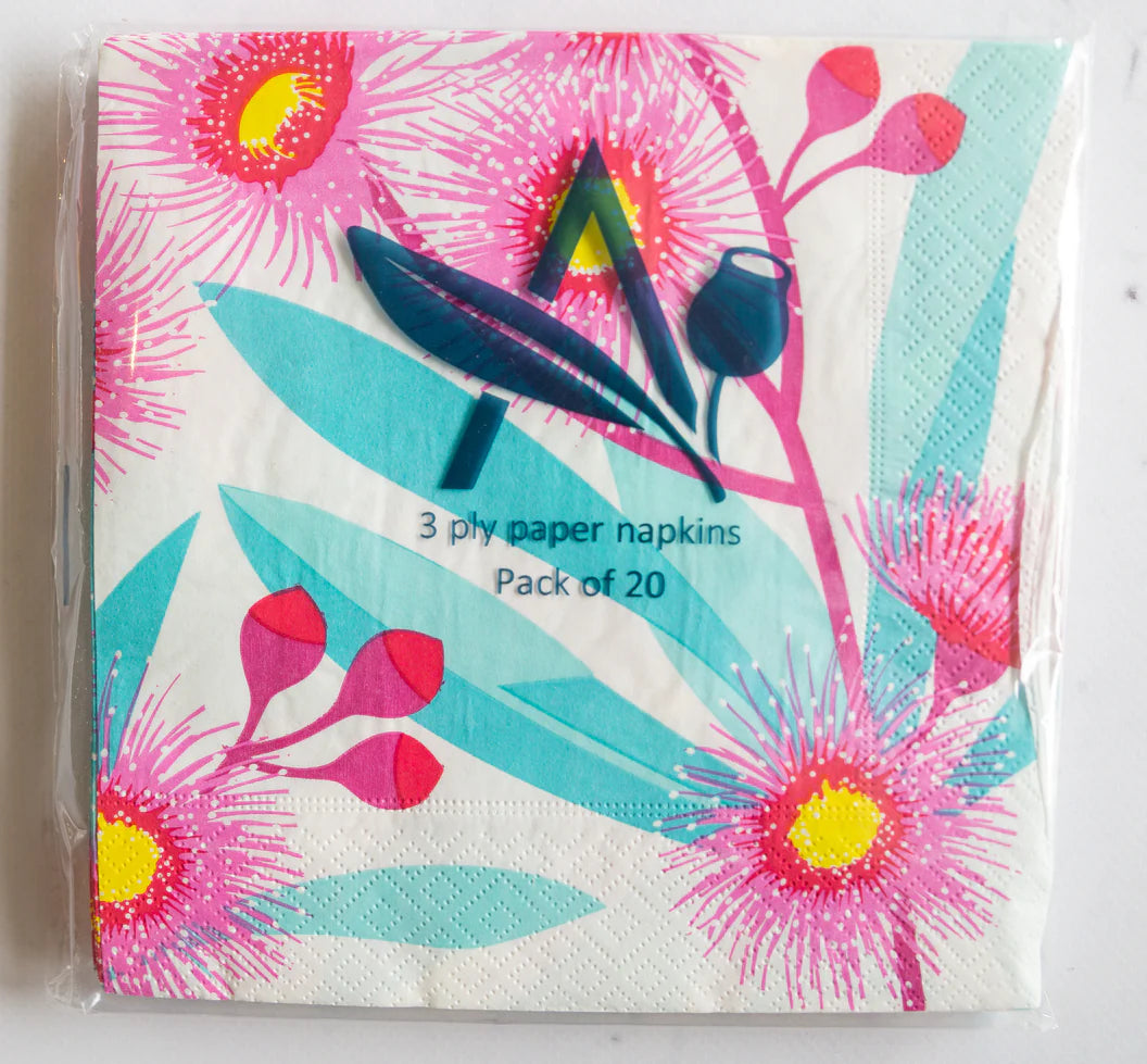 Paper Napkins - Flowering Gum (Pack of 20)