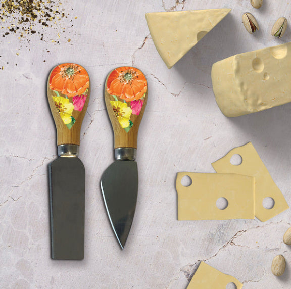 Cheese Knives - Bright Poppies