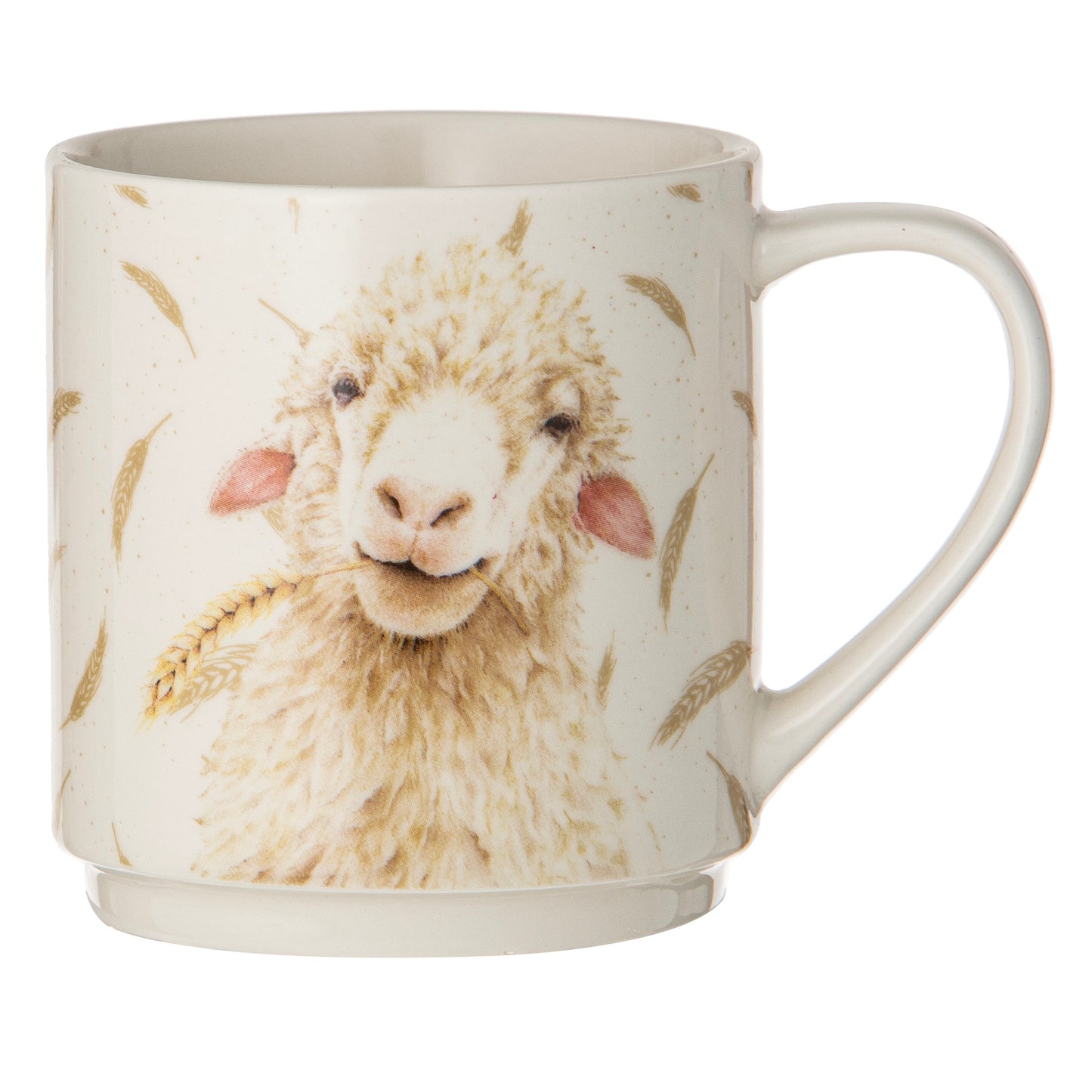 Farmyard Faces - Stackable Mugs 4PK (Pig, Sheep, Cow & Kelpie)