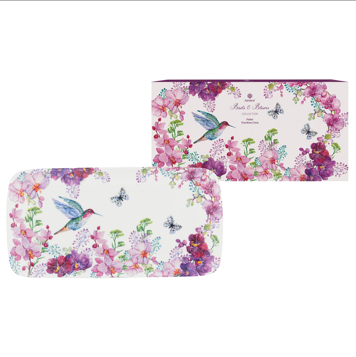 Birds & Blooms - Rectangle Platter