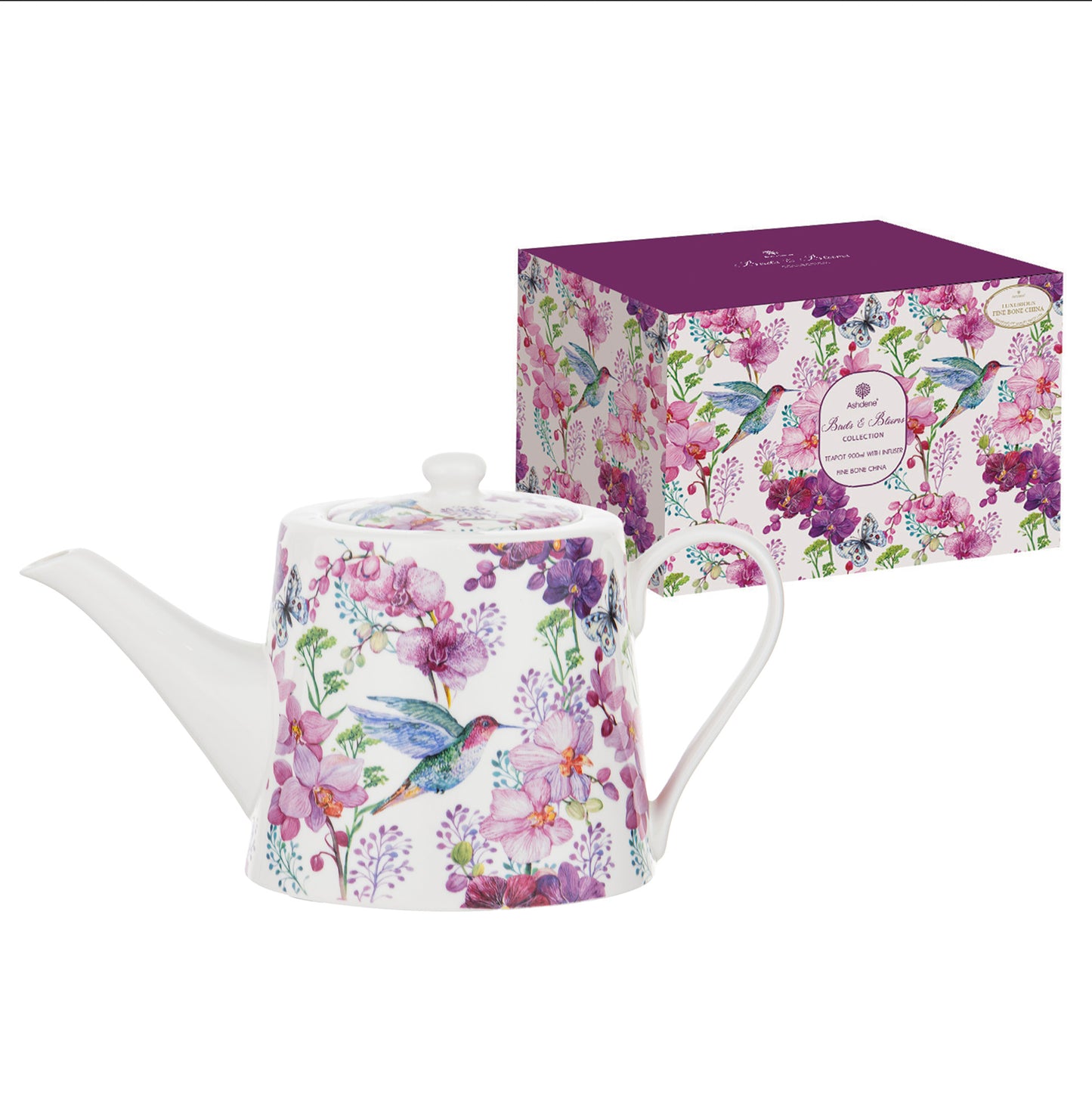 Birds & Blooms - 900ml Infuser Teapot