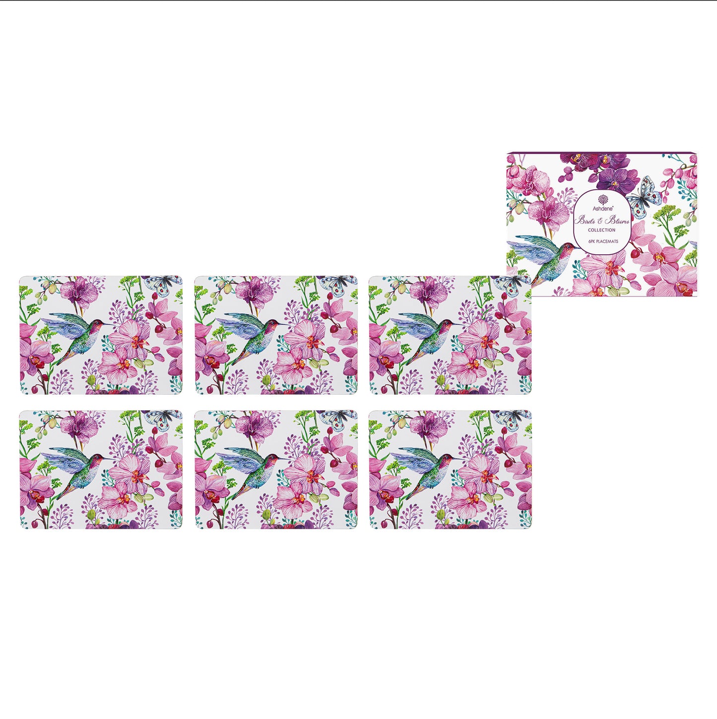 Birds & Blooms - Placemat 6PK