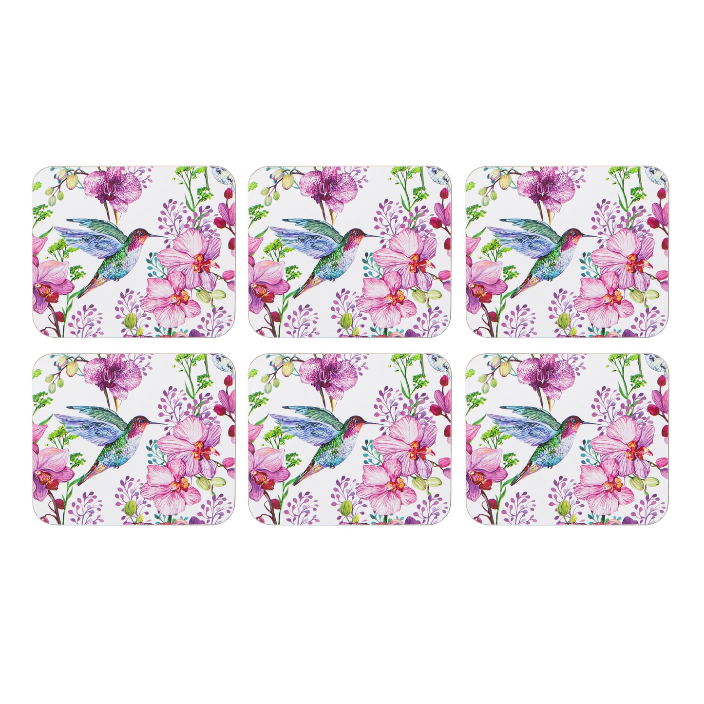 Birds & Blooms - Coaster 6PK
