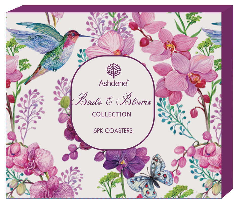 Birds & Blooms - Coaster 6PK