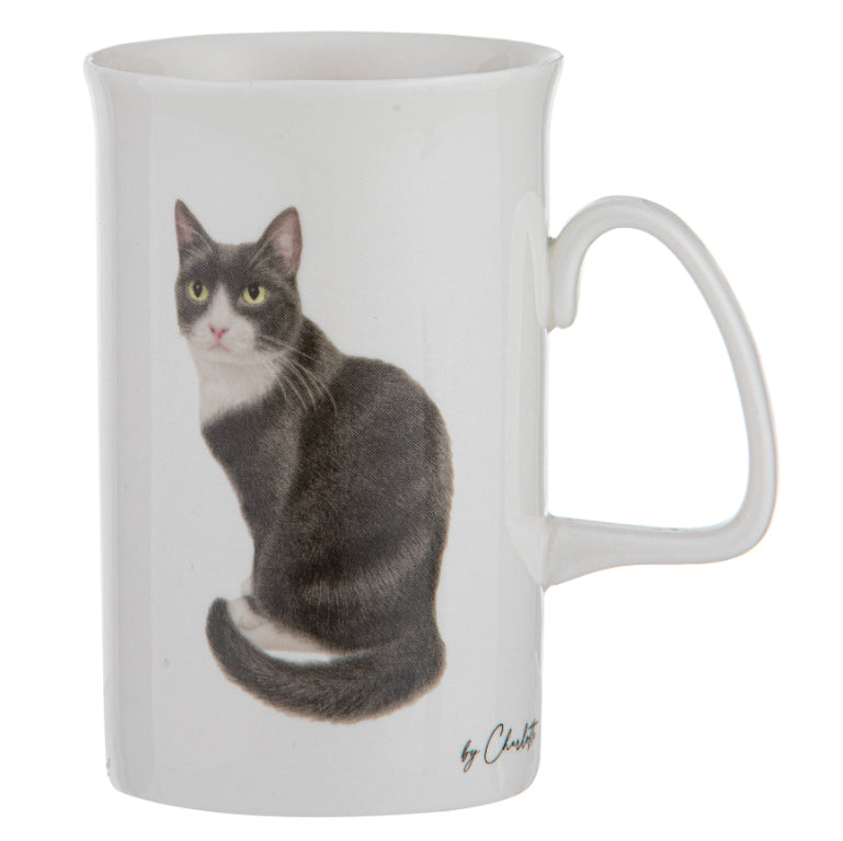 Purrrfect Moments - Black & White Tuxedo Cat Can Mug