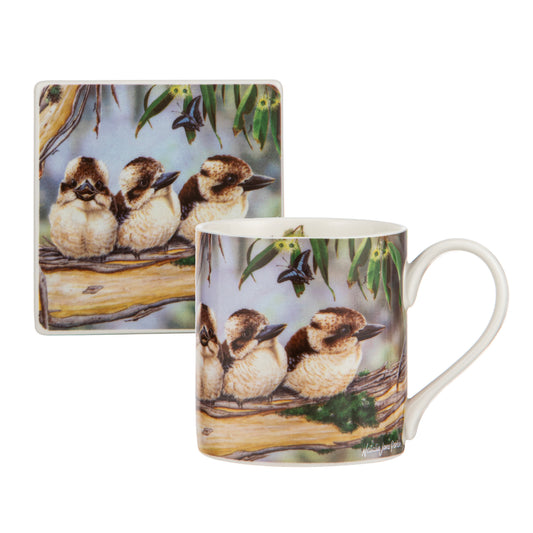 Babies Of The Bush - Kookaburra Mug & Coaster Set