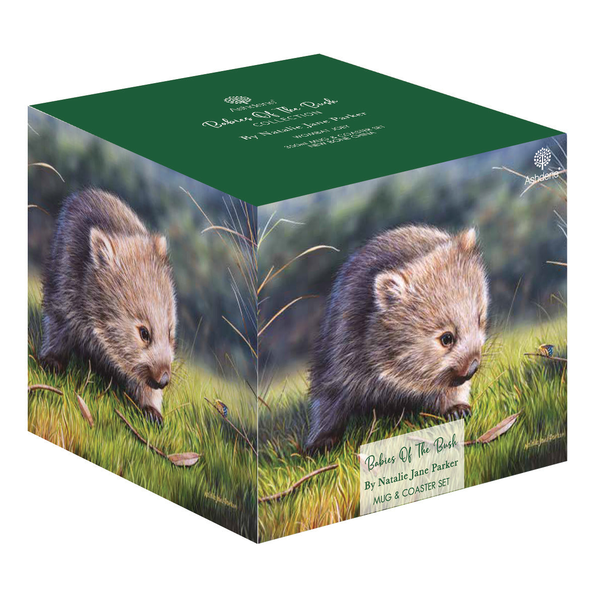 Babies Of The Bush - Wombat Joey Mug & Coaster Set