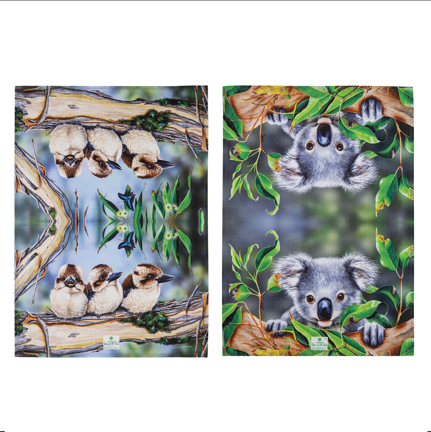 Babies Of The Bush - Kookaburra & Koala Joey Kitchen Towel (2PK)