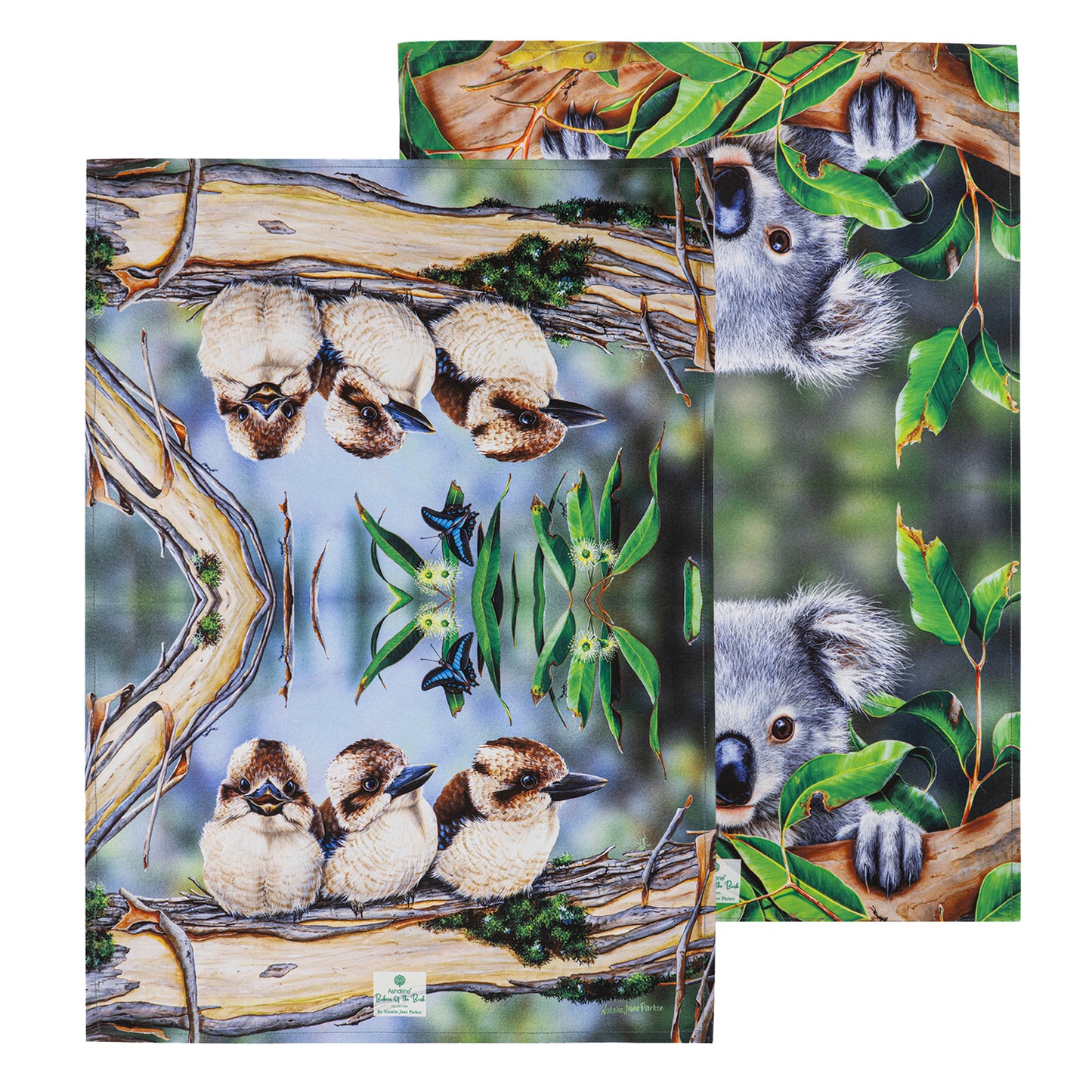 Babies Of The Bush - Kookaburra & Koala Joey Kitchen Towel (2PK)