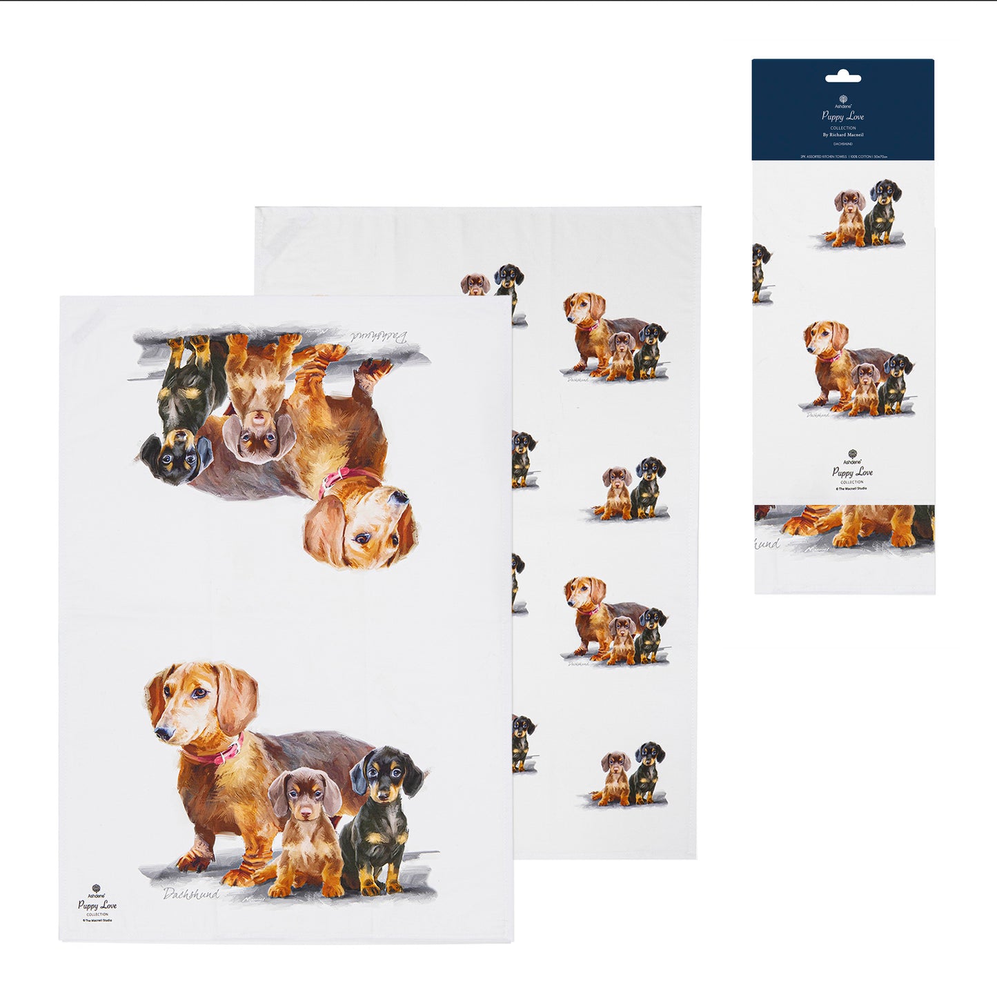 Puppy Love - Dachshund Kitchen Towel (2PK)